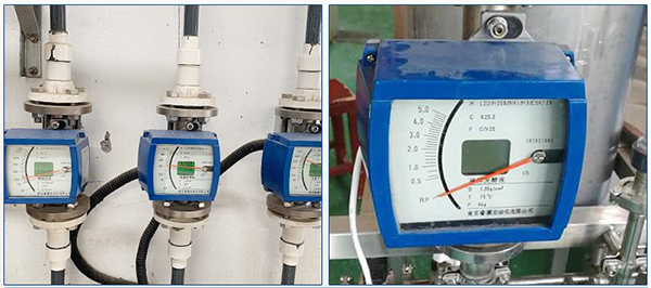 液体转子流量计现场安装使用图